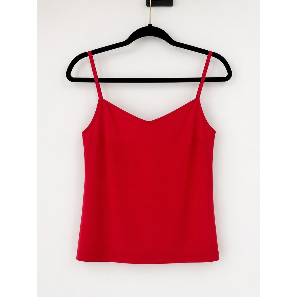 STAUD Cami Tank Top Womens Small Red Adjustable Strap Minimalist Chic